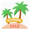 Summer Sale Label Summer Sale Ribbon Summer Sale Banner Icon