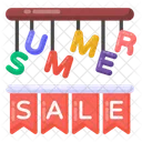 Summer Sale Label Summer Sale Ribbon Summer Sale Banner Icon