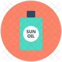 Sun Oil Sunscreen Icon