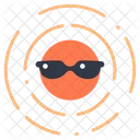 Sun With Sunglasses Summer Goggles Icon