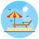 Sunbed Beach Sun Icon