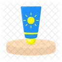 Cream Care Sunscreen Icon