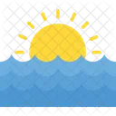 Beach Sunset Sundawn Icon