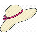 Sun Hat Cream Pink Icon