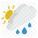 Shower Drizzle Heavy Rain Icon