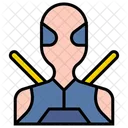 Super Hero Man Mask Icon