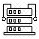 Supercomputer Data Storage Dataracks Icon