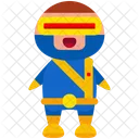 Superheld Mann Avatar Symbol