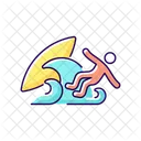 Ozean Wipeout Surfen Symbol