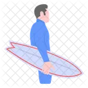 Skateboarding Surfing Surfer Icône