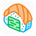 Sushi Roll Salmon Icon