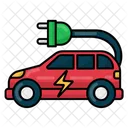 Suv Ev Car Filled Line Icon