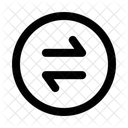 Swap Horizontal Circlearrow Navigation Navigate Icon