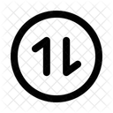 Swap Vertical Circlearrow Navigation Navigate Icon