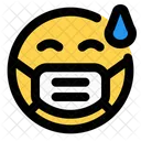 Sweat Emoji With Face Mask Emoji Icon