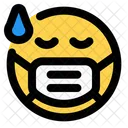 Sweat Emoji With Face Mask Emoji Icon