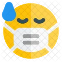 Sweat Emoji With Face Mask Emoji Icon