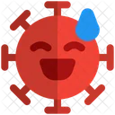 Sweat Smile Coronavirus Emoji Coronavirus Icon