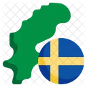 Sweden Flag Europe Country Icon