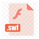 Swf Arquivo Formato Ícone