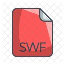 Swf Video Archivo Icono