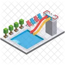 Modern Playground Swimming Pool Icon