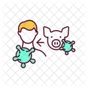 Zoonotic Disease Flu Icon