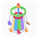 Swing Tower Flying Swing Swing Carousel Icon