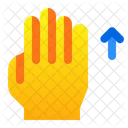 Swipe Up Hand Icon