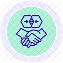 Synergistic Partnership Line Icon Icon