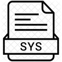 Sys File Format Icon