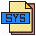 Sys File Format Type Icon