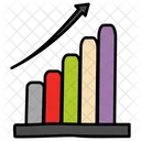 Grafico De Crecimiento Grafico De Aumento Crecimiento De Ventas Icono