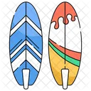 Tablas De Surf Surf Playa Icono