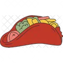 Taco Food Fast Food Icon