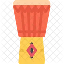 Tambor Djembe Musica Ícone