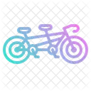 Tendem Bicycle Bike Icon