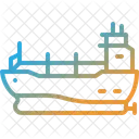 Tanker Ship Freight Shipping Icon