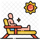 Tanning Sunbathe Sunburn Icon