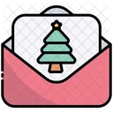 Tarjeta de felicitación de navidad  Icono