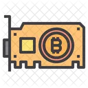 Tarjeta Grafica Dinero Bitcoin Criptomoneda Tarjeta Grafica Bitcoin Icono