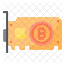 Tarjeta Grafica Dinero Bitcoin Criptomoneda Tarjeta Grafica Bitcoin Icono