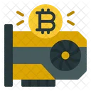 Tarjeta grafica bitcoin  Icono