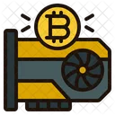 Tarjeta grafica bitcoin  Icono