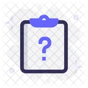 Task Question Clipboard Icon