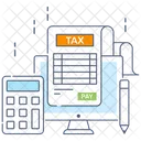 Tax Report Budget Accounting Tax Document Icône