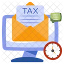 Tax Mail Tax Email Tax Time Icône