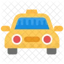 Car Yellow Taxi Icon