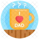 Love Coffee Love Tea Teacup Icon