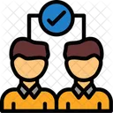 Team Members Collaboration Icon